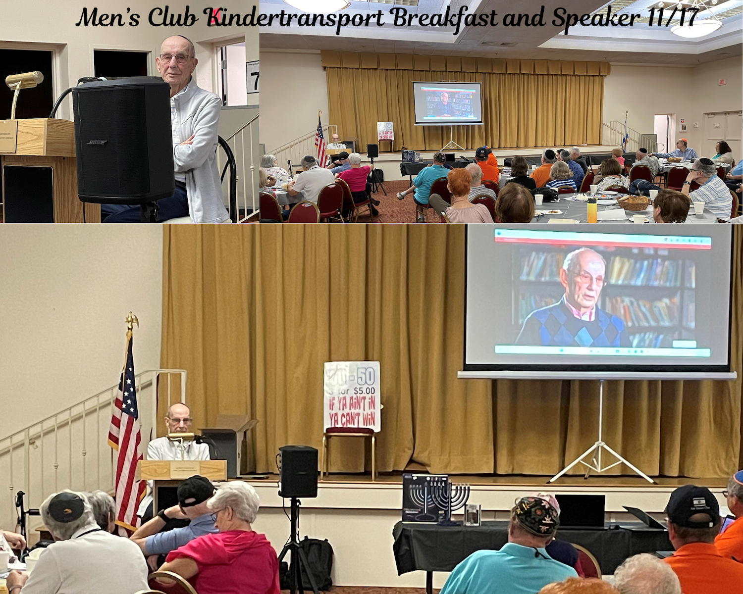 Mens Club Kindertransport Breakfast Speaker 1117