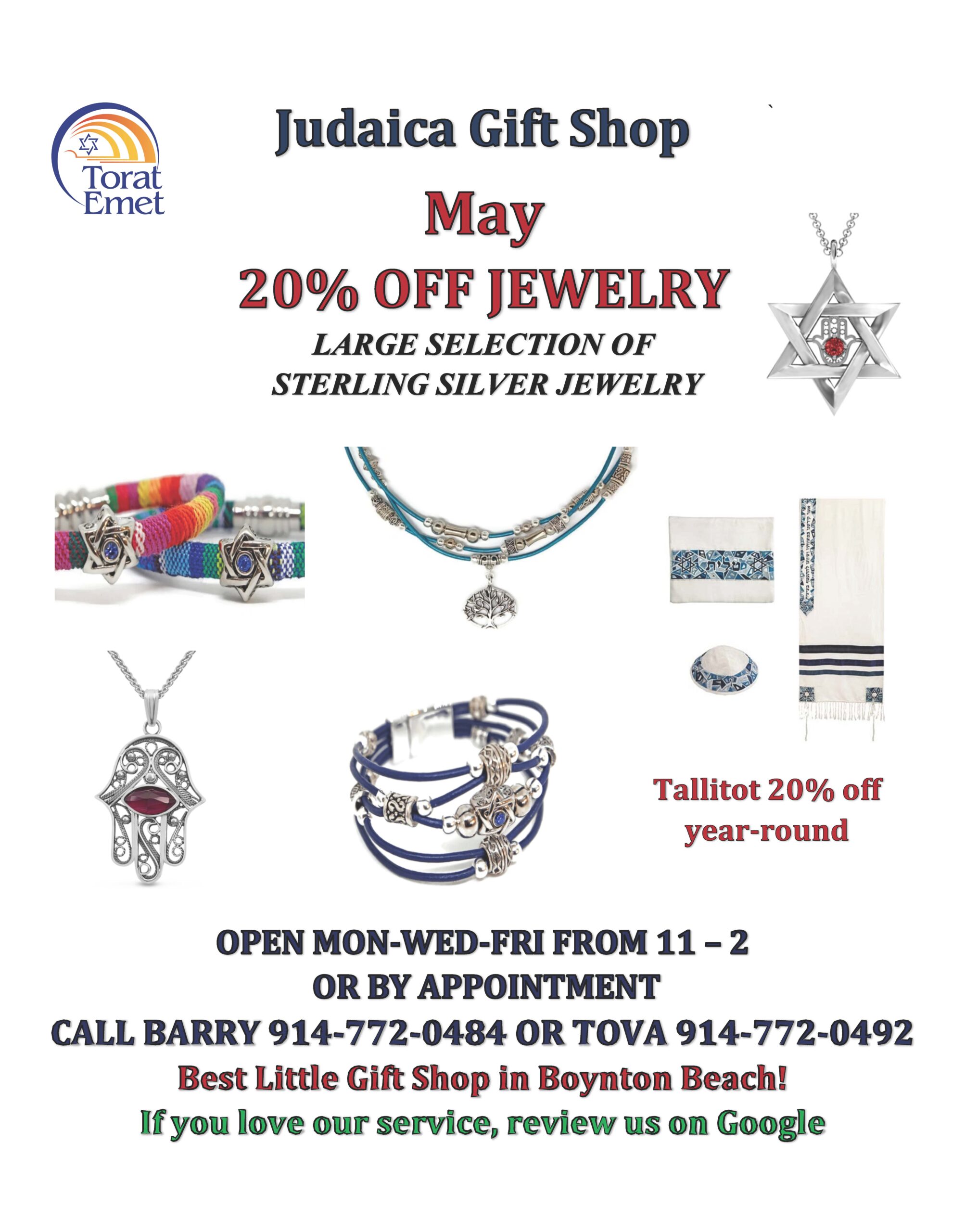 May 26 Gift Shop Jewelry Sale Flyer