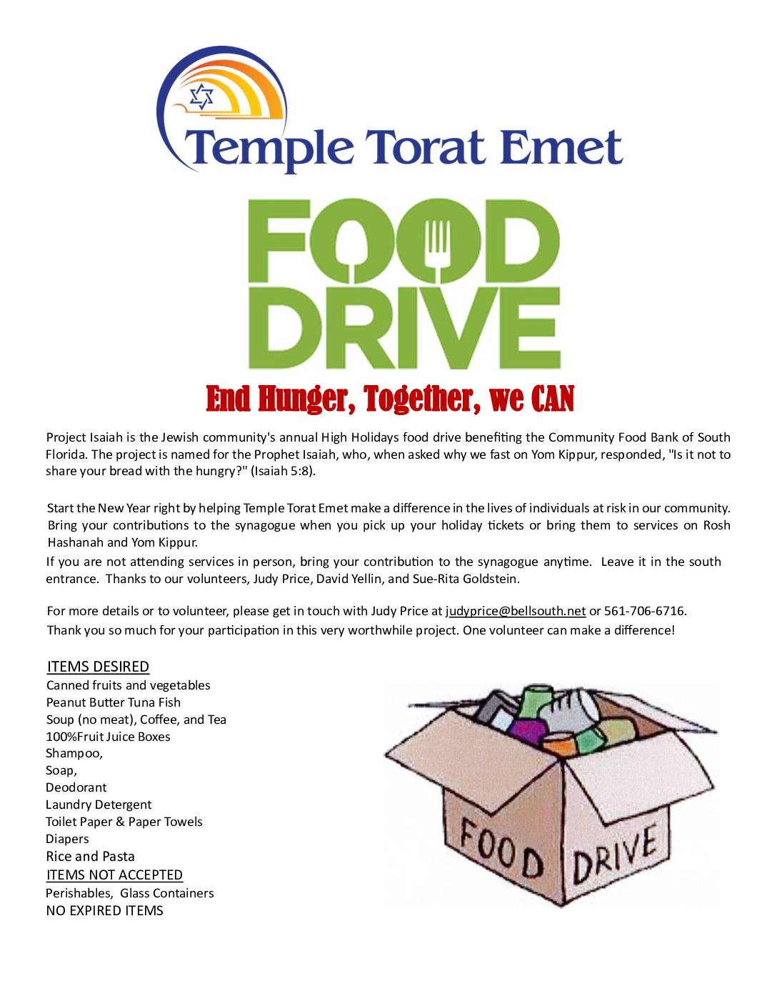 Year Round Food Drive 2025 2026
